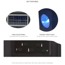 KTS-1261 3 Inch Outdoor FM Radio Support MP3 LED Torch Light Solar Wireless Portable Speaker