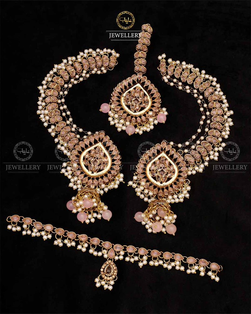 Antique Chokar with Sahara Jhumka Tika -2612