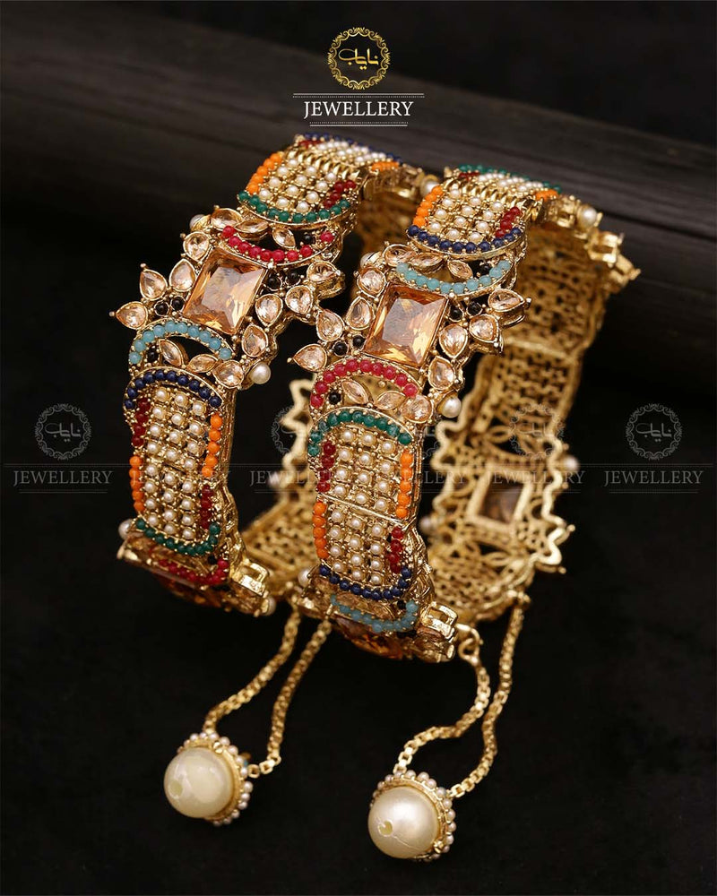 Abiha Noratan Openable Bangles (pair)-2709