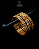 6 pcs Gold Look indian Bangles   -1967