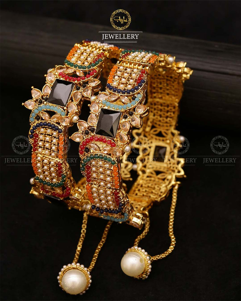 Abiha Noratan Openable Bangles (pair)-2709