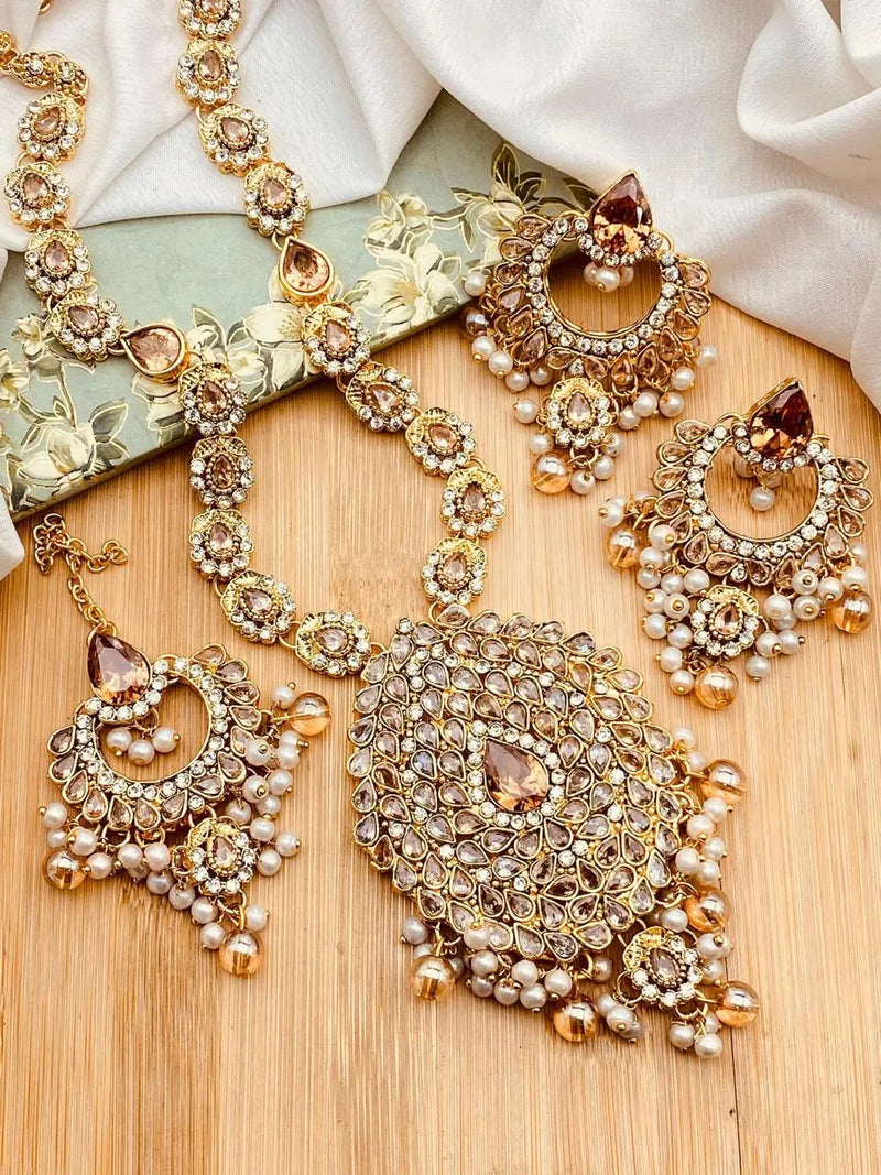 Aqua Mala Set with Hoops & Tika -2266