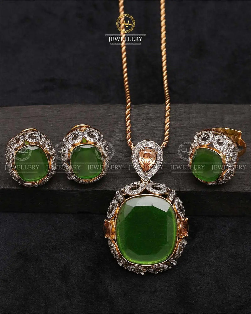 Bloom Jarao With Doublet Stones Combo set -2202