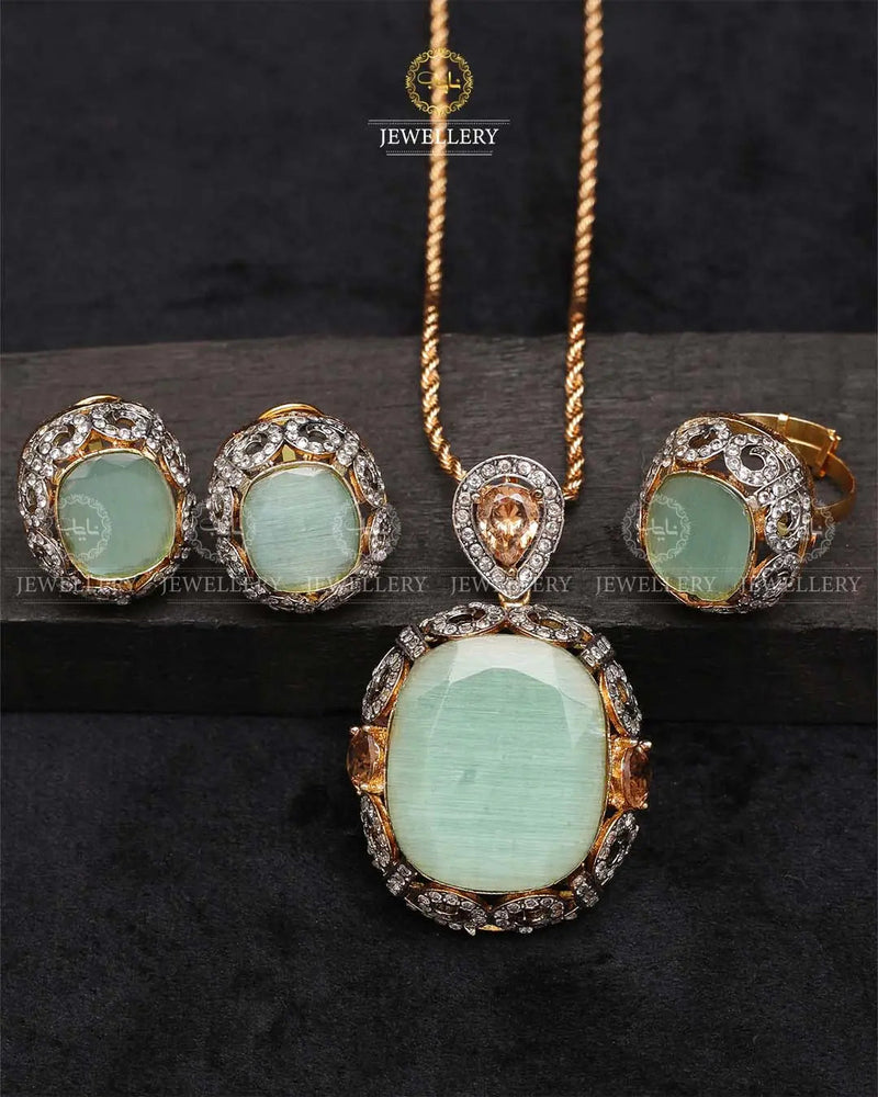 Bloom Jarao With Doublet Stones Combo set -2202