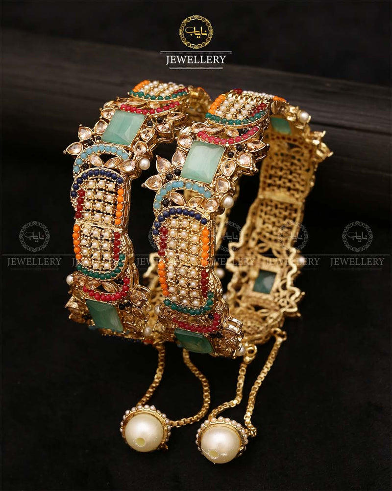 Abiha Noratan Openable Bangles (pair)-2709