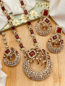 Antique Polish Zirconia Mala set-2528