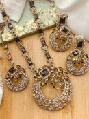 Antique Polish Zirconia Mala set-2528