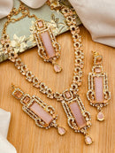 BISMA zarcon Necklace set-2818-Golden