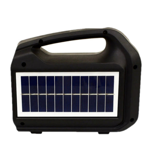 KTS-1261 3 Inch Outdoor FM Radio Support MP3 LED Torch Light Solar Wireless Portable Speaker