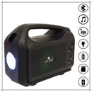 KTS-1261 3 Inch Outdoor FM Radio Support MP3 LED Torch Light Solar Wireless Portable Speaker