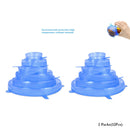 6 pcs Silicone Stretch Lids Universal Lid Silicone Bowl Pot Lid Silicone Cover Pan Cooking Food Fresh Cover Microwave Cover