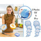 6 pcs Silicone Stretch Lids Universal Lid Silicone Bowl Pot Lid Silicone Cover Pan Cooking Food Fresh Cover Microwave Cover